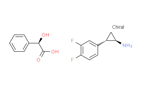 反式(1R,2S)-2- (2,3-二氟苯基)环丙胺扁桃酸盐