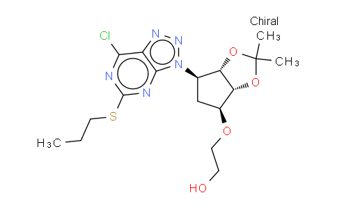 2-[[(3AR,4S,6R,6aS)-6-(7-chloro-5-propylsulfanyl-triazolo[4,5-d]pyrimidin-3-yl)-2,2-dimethyl-4,5,6,6a-tetrahydro-3aH-cyclopenta[d][1,3]dioxol-4-yl]oxy]ethanol