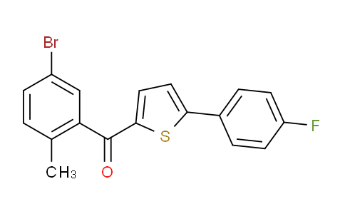 (5-bromo-2-methylphenyl)-[5-(4-fluorophenyl)thiophen-2-yl]methanone