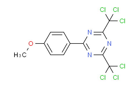 2-(4-Methoxyphenyl)-4,6-bis(trichloromethyl)-1,3,5-triazine