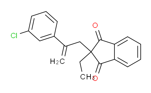 2-[2-(3-Chlorophenyl)prop-2-enyl]-2-ethylindene-1,3-dione