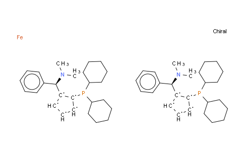 (ΑR,ΑR)-2,2'-双(Α-N,N-二甲氨苯甲基)-(S,S)-1,1′-双(二环己磷氢)二茂铁