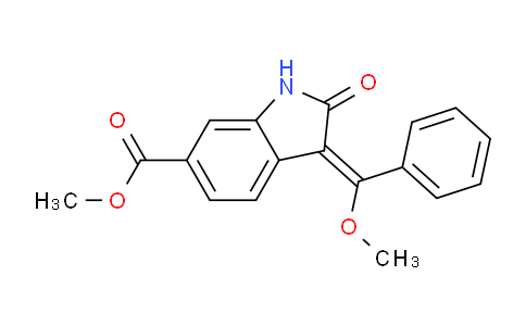 (E)-Methyl 3-(methoxyphenylmethylene)-2-oxoindoline-6-carboxylate