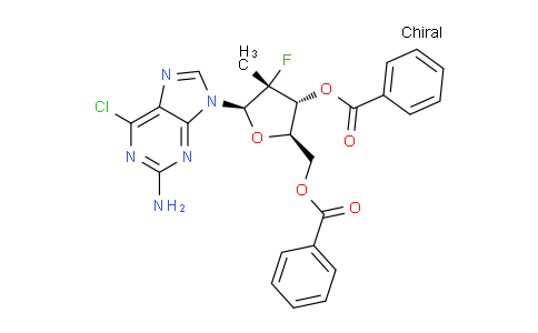 6-Chloro-9-(3,5-di-O-benzoyl-2-deoxy-2-fluoro-2-methyl-beta-D-ribofuranosyl)-9H-purin-2-amine