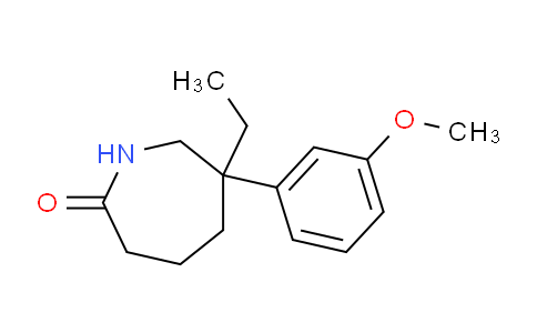 6-Ethyl-6-(3-methoxyphenyl)azepan-2-one