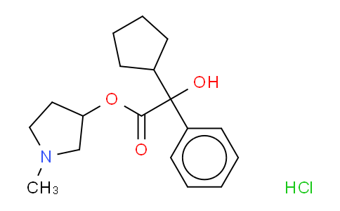 N-Methyl-3-pyrrolidinyl cyclopentylmandelate hydrochloride