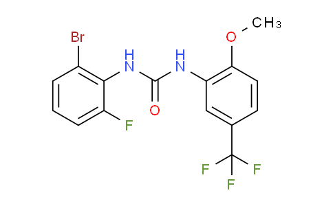 1-(2-Bromo-6-fluorophenyl)-3-(2-methoxy-5-(trifluoromethyl)phenyl)urea