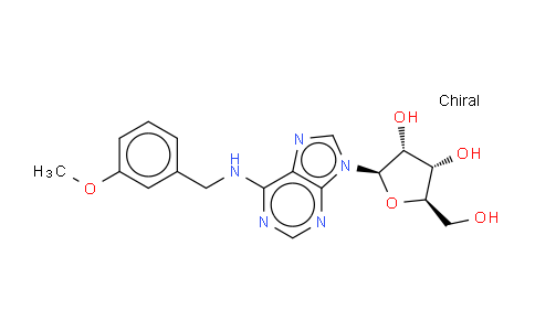 (2R,3S,4R,5R)-2-(hydroxymethyl)-5-(6-((3-methoxybenzyl)amino)-9H-purin-9-yl)tetrahydrofuran-3,4-diol