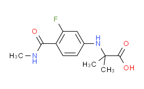 N-[3-Fluoro-4-[(methylamino)carbonyl]phenyl]-2-methylalanine