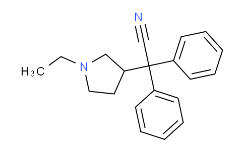 2-(1-Ethylpyrrolidin-3-yl)-2,2-diphenylacetonitrile