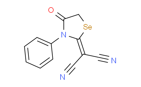 2-(4-Oxo-3-phenyl-1,3-selenazolidin-2-ylidene)malononitrile