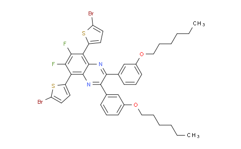 5,8-Bis(5-bromothiophen-2-yl)-6,7-difluoro-2,3-bis(3-(hexyloxy)phenyl)quinoxaline