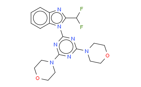 2-(2-二氟甲基苯并咪唑-1-基)-4,6-二吗啉基-1,3,5-三嗪