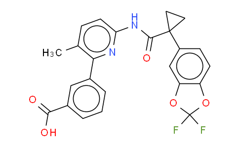 3-[6-[[[1-(2,2-二氟-1,3-苯并二氧戊环-5-基)环丙基]羰基]氨基]-3-甲基-2-吡啶基]苯甲酸