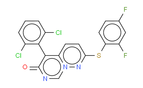 5-(2,6-二氯苯基)-2-((2,4-二氟苯基)硫基)-6H-嘧啶并[1,6-b]哒嗪-6-酮