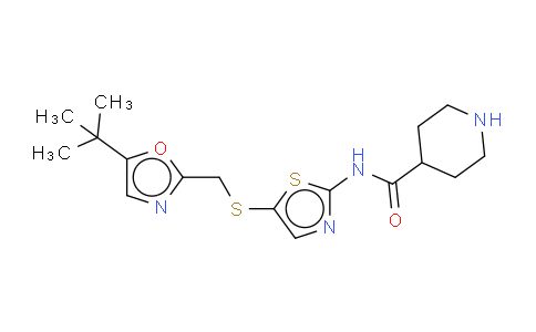 N-[5-[(5-叔丁基-1,3-恶唑-2-基)甲硫基]-1,3-噻唑-2-基]哌啶-4-甲酰胺