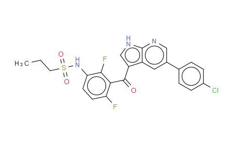 N-(3-{[5-(4-氯苯基)-1H-吡咯并[2,3-b]吡啶-3-基]羰基}-2,4-二氟苯基)丙烷-1-磺酰胺