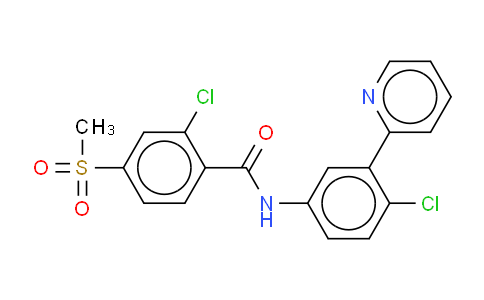 2-氯-N-[4-氯-3-(2-吡啶基)苯基]-4-(甲磺酰基)苯甲酰胺