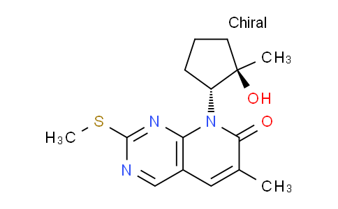 8-((1R,2R)-2-hydroxy-2-methylcyclopentyl)-6-methyl-2-(methylthio)pyrido[2,3-d]pyrimidin-7(8H)-one