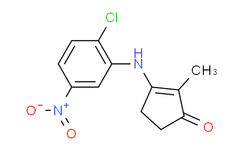 3-((2-chloro-5-nitrophenyl)amino)-2-methylcyclopent-2-en-1-one