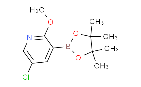 5-氯-2-甲氧基-3-(4,4,5,5-四甲基-1,3,2-二氧硼戊环-2-基)吡啶