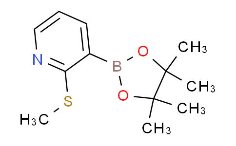 2-(methylthio)-3-(4,4,5,5-tetramethyl-1,3,2-dioxaborolan-2-yl)pyridine