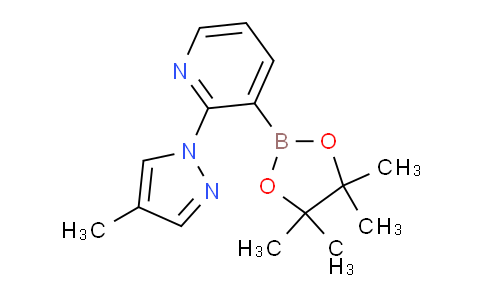 2-(4-methyl-1H-pyrazol-1-yl)-3-(4,4,5,5-tetramethyl-1,3,2-dioxaborolan-2-yl)pyridine