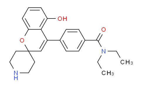 N,N-二乙基-4-(5-羟基螺[2H-1-苯并吡喃-2,4'-哌啶]-4-基)苯甲酰胺盐酸盐