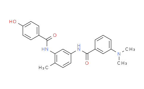 3-(dimethylamino)-N-(3-(4-hydroxybenzamido)-4-methylphenyl)benzamide