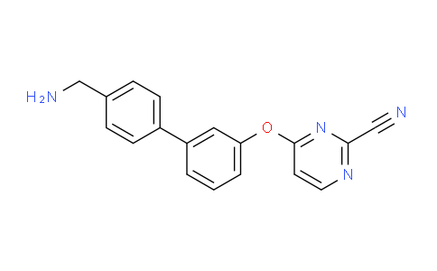 4-((4'-(aminomethyl)-[1,1'-biphenyl]-3-yl)oxy)pyrimidine-2-carbonitrile