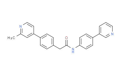 2-(4-(2-methylpyridin-4-yl)phenyl)-N-(4-(pyridin-3-yl)phenyl)acetamide