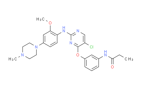 N-(3-((5-chloro-2-((2-methoxy-4-(4-methylpiperazin-1-yl)phenyl)amino)pyrimidin-4-yl)oxy)phenyl)propionamide