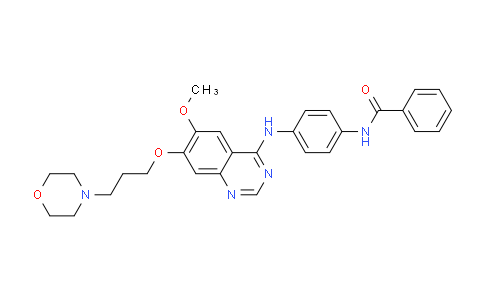 N-(4-((6-methoxy-7-(3-morpholinopropoxy)quinazolin-4-yl)amino)phenyl)benzamide