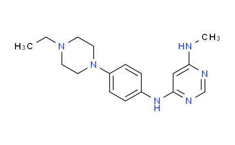 N4-(4-(4-ethylpiperazin-1-yl)phenyl)-N6-methylpyrimidine-4,6-diamine