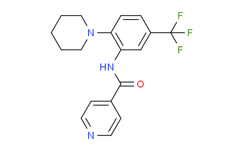 N-(2-(piperidin-1-yl)-5-(trifluoromethyl)phenyl)isonicotinamide