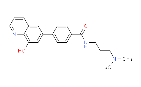 N-(3-(dimethylamino)propyl)-4-(8-hydroxyquinolin-6-yl)benzamide