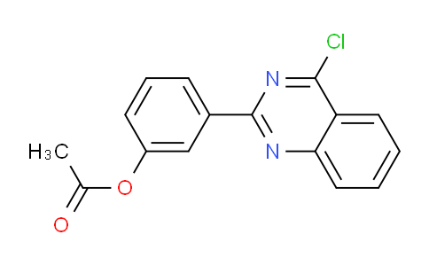 3-(4-chloroquinazolin-2-yl)phenyl acetate