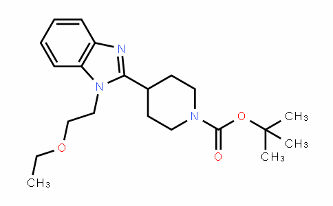 SL10005 | 1181267-36-6 | 4-[1-(2-乙氧基乙基)-1H-苯并咪唑-2-基]-1-哌啶羧酸叔丁酯