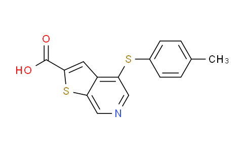 SL10293 | 251992-65-1 | 4-(p-tolylthio)thieno[2,3-c]pyridine-2-carboxylic acid