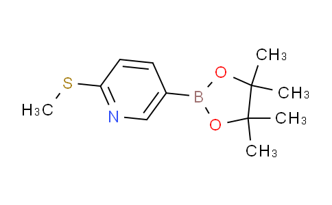 SL10827 | 849934-89-0 | 2-(methylthio)-5-(4,4,5,5-tetramethyl-1,3,2-dioxaborolan-2-yl)pyridine