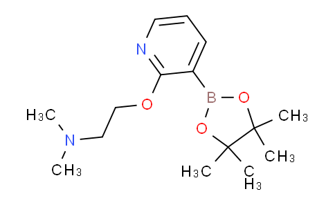 SL11243 | 1351380-47-6 | N,N-dimethyl-2-((3-(4,4,5,5-tetramethyl-1,3,2-dioxaborolan-2-yl)pyridin-2-yl)oxy)ethanamine