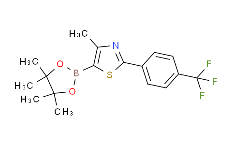 SL11327 | 690631-96-0 | 4-METHYL-5-(4,4,5,5-TETRAMETHYL-1,3,2-DIOXABOROLAN-2-YL)-2-[4-(TRIFLUOROMETHYL)PHENYL]-1,3-THIAZOLE