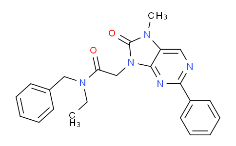 SL12760 | 226954-04-7 | N-benzyl-N-ethyl-2-(7-methyl-8-oxo-2-phenyl-7H-purin-9(8H)-yl)acetamide