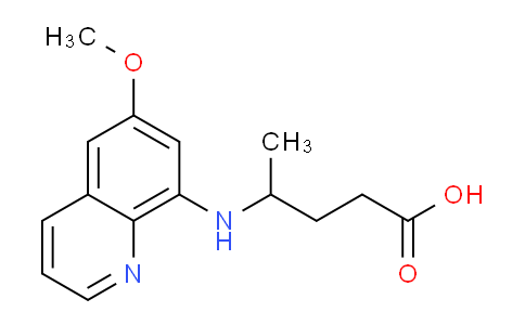 SL12779 | 77229-68-6 | 4-((6-methoxyquinolin-8-yl)amino)pentanoic acid