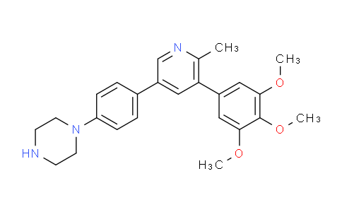 SL12832 | 1627503-67-6 | 1-(4-(6-methyl-5-(3,4,5-trimethoxyphenyl)pyridin-3-yl)phenyl)piperazine