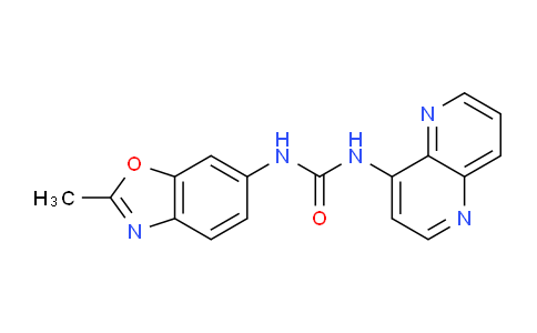 SL12853 | 249889-64-3 | N-(2-METHYL-6-BENZOXAZOLYL)-N'-1,5-NAPHTHYRIDIN-4-YL UREA