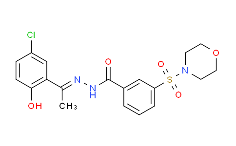 SL12857 | 1423715-09-6 | (E)-N'-(1-(5-chloro-2-hydroxyphenyl)ethylidene)-3-(morpholinosulfonyl)benzohydrazide