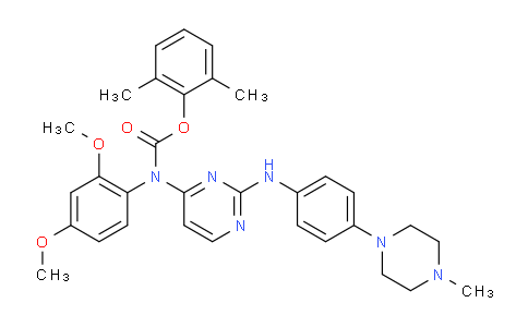 SL12866 | 837422-57-8 | 2,6-DIMETHYLPHENYL 2,4-DIMETHOXYPHENYL(2-(4-(4-METHYLPIPERAZIN-1-YL)PHENYLAMINO)PYRIMIDIN-4-YL)CARBAMATE