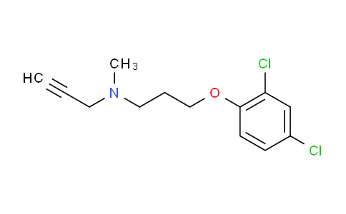 SL12879 | 17780-75-5 | N - [3 - (2,4 -二氯苯氧基)丙基] - N -甲基- 2 -丙炔胺盐酸盐