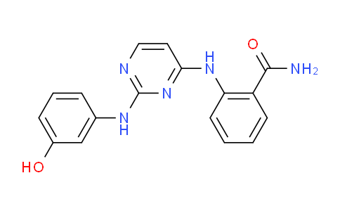 SL12908 | 929007-72-7 | 2-[[2-[(3-羟基苯基)氨基]-4-嘧啶基]氨基]苯甲酰胺